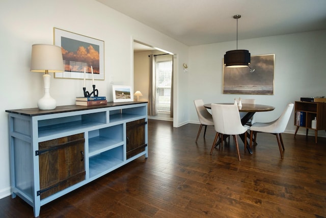 280 Ballygar Ct, Clarksville, TN 37043 - dining room with dark wood finished floors and baseboards