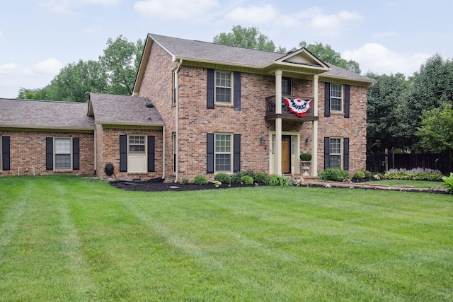 1470 Tyne Blvd, Nashville, TN 37215 - view of front of house featuring a front yard, brick siding, and a shingled roof