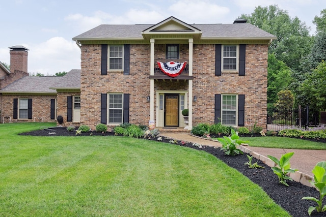 1470 Tyne Blvd, Nashville, TN 37215 - greek revival house featuring brick siding and roof with shingles
