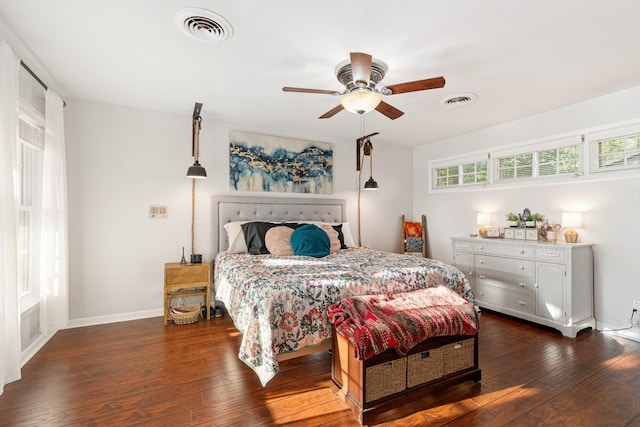 605 Jackson Ave, Carthage, TN 37030 - bedroom with hardwood / wood-style flooring and a ceiling fan