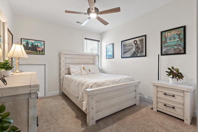 1588 Cobbler Ct, Chattanooga, TN 37421 - bedroom with light colored carpet and ceiling fan