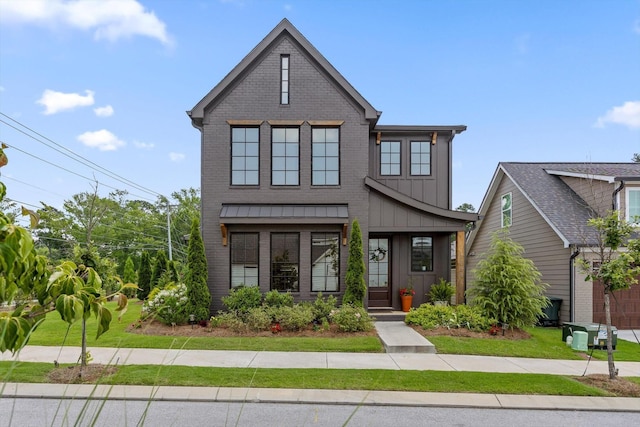 1588 Cobbler Ct, Chattanooga, TN 37421 - view of front of home with board and batten siding and brick siding