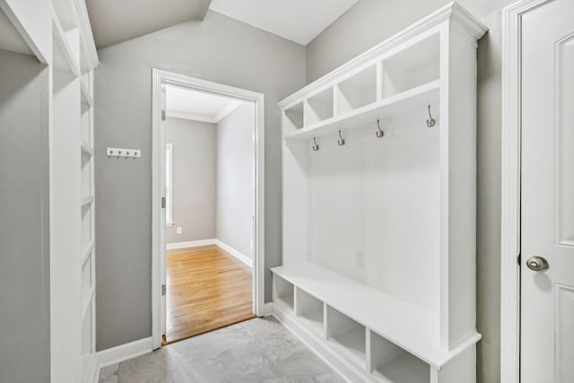 8005 Ragusa Cir, Spring Hill, TN 37174 - mudroom featuring light marble finish flooring and baseboards