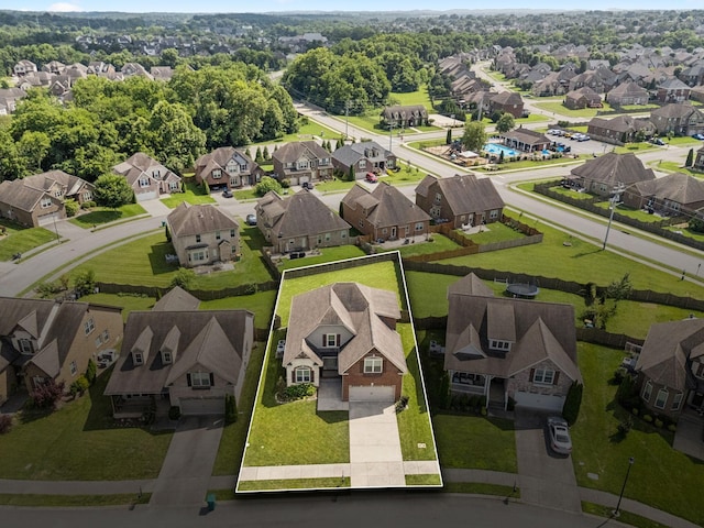 8005 Ragusa Cir, Spring Hill, TN 37174 - aerial perspective of suburban area