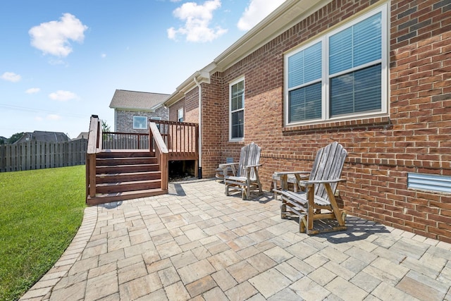 8005 Ragusa Cir, Spring Hill, TN 37174 - view of patio with a deck
