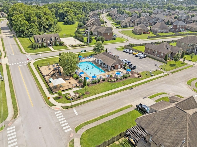 8005 Ragusa Cir, Spring Hill, TN 37174 - aerial view of a pool area