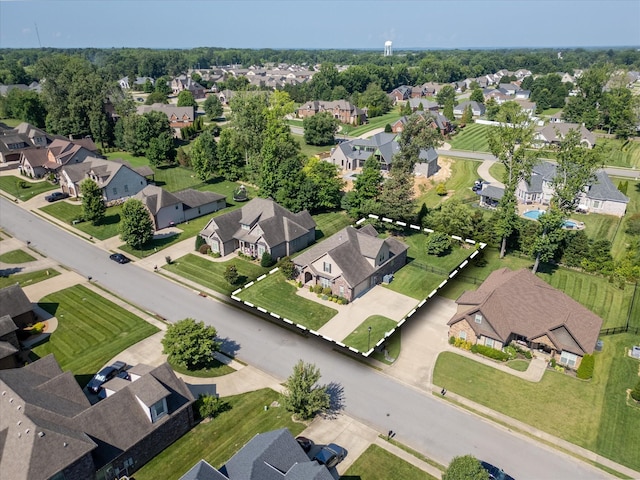 2950 Prince Dr, Clarksville, TN 37043 - aerial view of property and surrounding area featuring nearby suburban area
