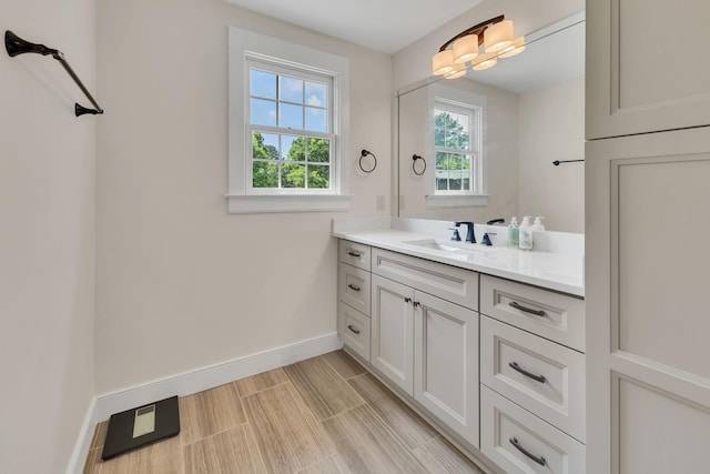 9003 Oden Ct, Brentwood, TN 37027 - bathroom featuring vanity and baseboards