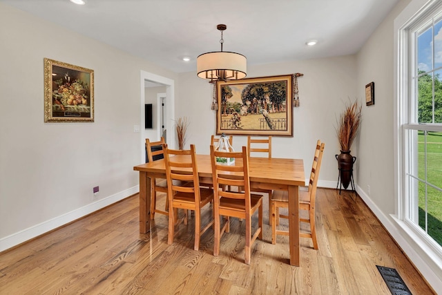 9003 Oden Ct, Brentwood, TN 37027 - dining room featuring light wood finished floors, healthy amount of natural light, recessed lighting, and a chandelier