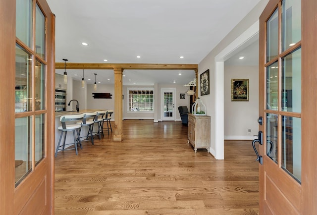 9003 Oden Ct, Brentwood, TN 37027 - foyer featuring light wood-style floors and recessed lighting