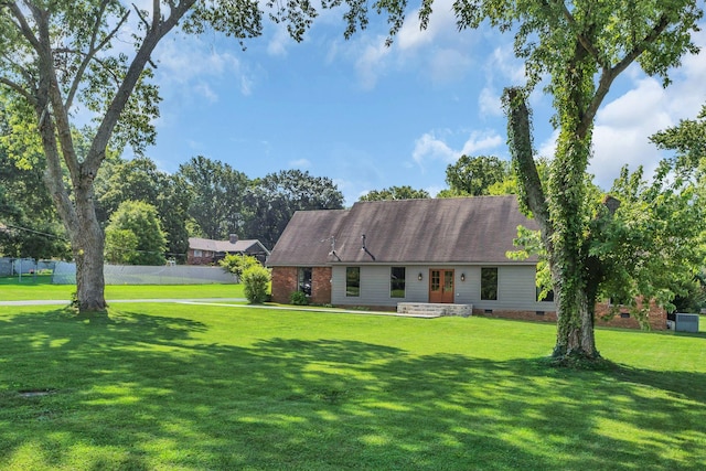 9003 Oden Ct, Brentwood, TN 37027 - view of front of house featuring crawl space and french doors