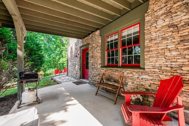 647 Omega Dr, Spring City, TN 37381 - view of patio featuring a grill