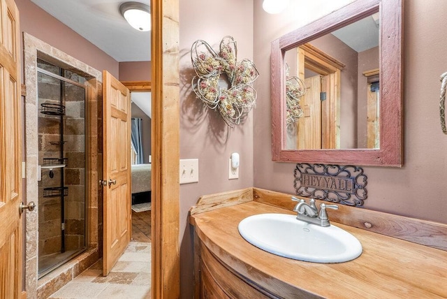 647 Omega Dr, Spring City, TN 37381 - ensuite bathroom featuring a shower stall and vanity