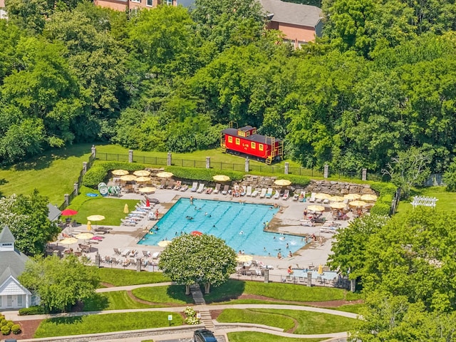 3037 Wilcot Way, Franklin, TN 37069 - drone / aerial view of a pool
