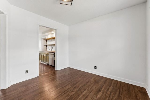 353 Greenleaf Ln, Clarksville, TN 37040 - empty room with dark wood-type flooring