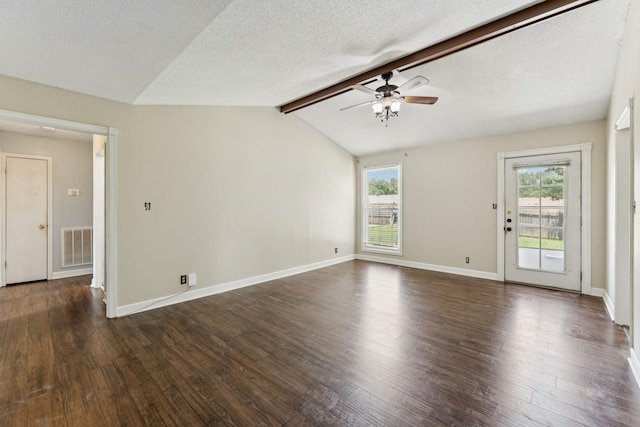 353 Greenleaf Ln, Clarksville, TN 37040 - unfurnished room featuring ceiling fan, dark wood-type flooring, healthy amount of natural light, and a textured ceiling