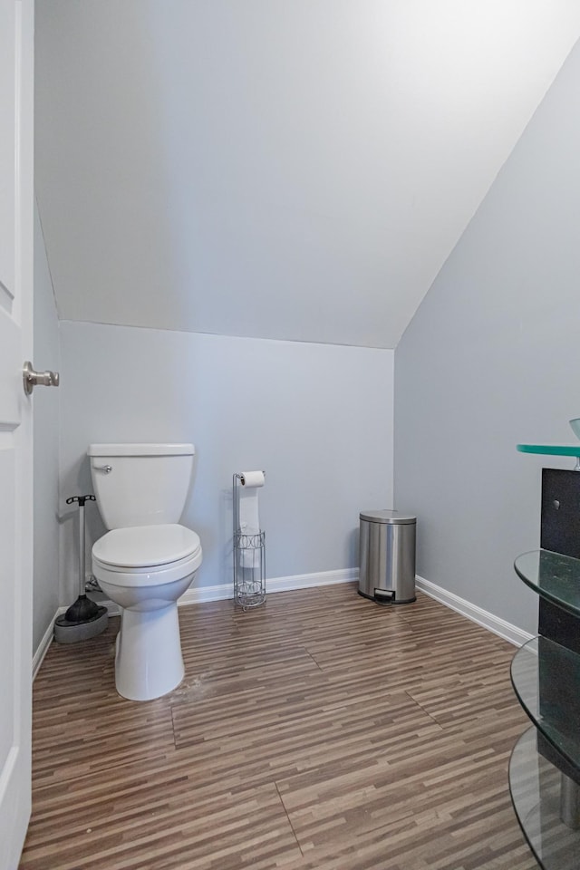 5334 Shelbyville Pike, Christiana, TN 37037 - bathroom with vaulted ceiling and wood finished floors