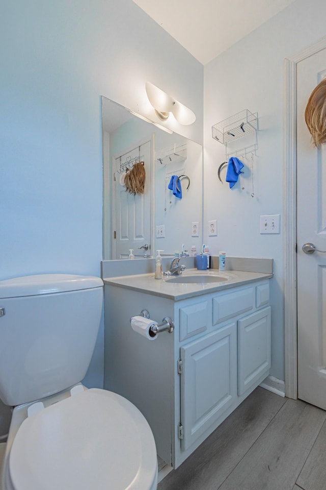 5334 Shelbyville Pike, Christiana, TN 37037 - half bathroom featuring vanity and wood finished floors