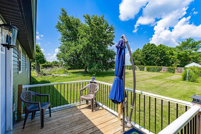 5334 Shelbyville Pike, Christiana, TN 37037 - deck featuring a lawn