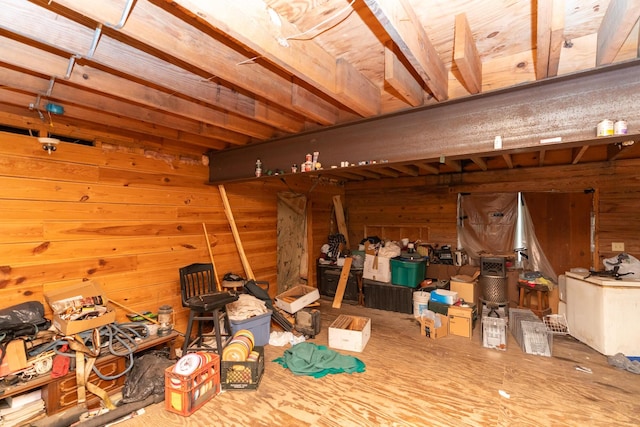 8116 Hixson Springs Rd, Signal Mountain, TN 37377 - below grade area featuring wooden walls