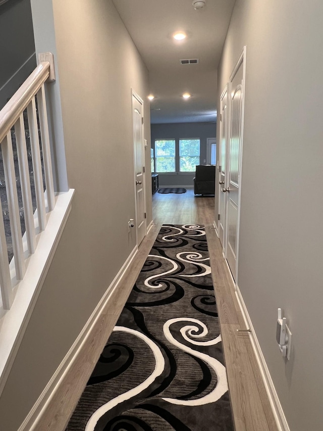 5727 Dockside Dr, Rockvale, TN 37153 - hallway featuring inlaid floor details and recessed lighting