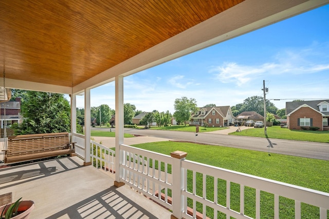 2606 Battleground Dr, Murfreesboro, TN 37129 - porch with a residential view and a yard
