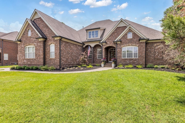 1803 Benziger Ter, Brentwood, TN 37027 - view of front of house featuring brick siding, a front yard, and a shingled roof
