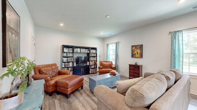 3428 Pepper Glendale Dr, Murfreesboro, TN 37128 - living room with plenty of natural light, light wood-style floors, and recessed lighting