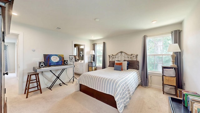 3428 Pepper Glendale Dr, Murfreesboro, TN 37128 - bedroom featuring light colored carpet and ensuite bath