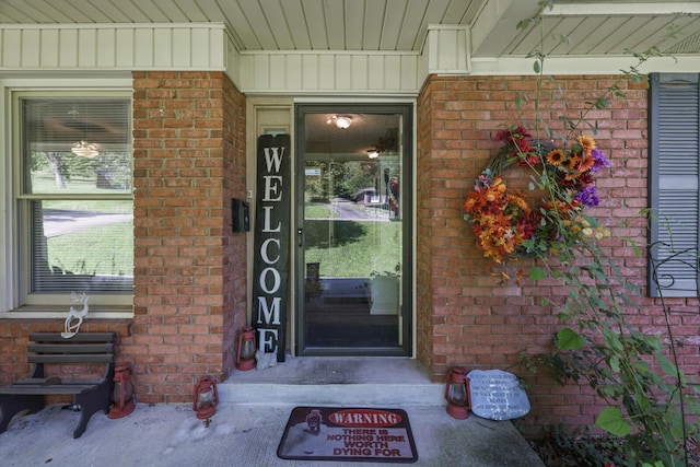 144 Waggoner St, Carthage, TN 37030 - view of exterior entry featuring brick siding