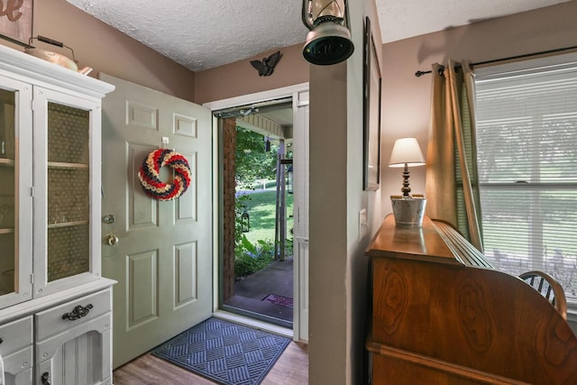 144 Waggoner St, Carthage, TN 37030 - entryway with a textured ceiling and wood finished floors