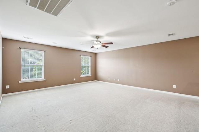 6014 Thrush Ct, Spring Hill, TN 37174 - carpeted spare room featuring ceiling fan, a smoke detector, and healthy amount of natural light
