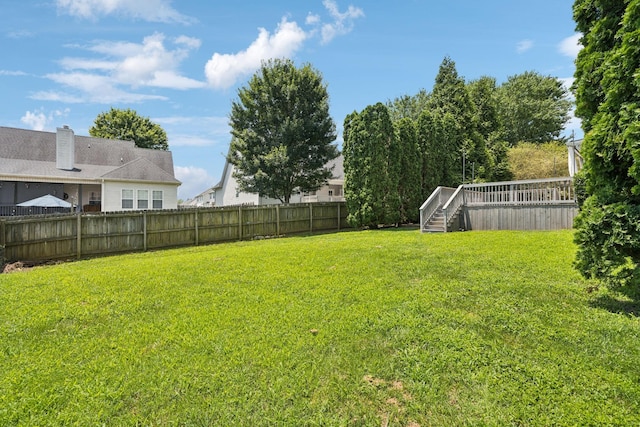 6014 Thrush Ct, Spring Hill, TN 37174 - fenced backyard featuring a wooden deck
