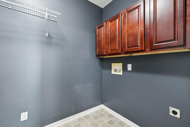 6014 Thrush Ct, Spring Hill, TN 37174 - washroom with cabinet space, hookup for an electric dryer, and washer hookup