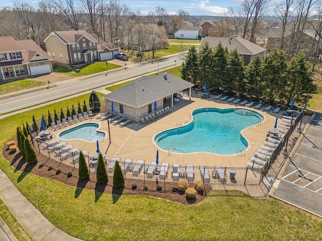 6014 Thrush Ct, Spring Hill, TN 37174 - community pool featuring a patio area and a residential view