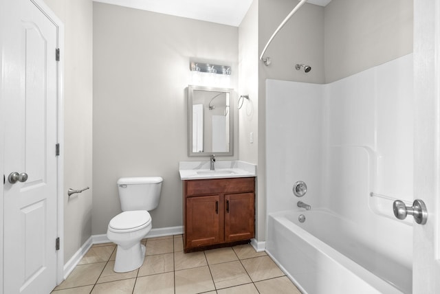3162 Cross Ridge Dr, Clarksville, TN 37040 - bathroom featuring  shower combination, vanity, and tile patterned floors