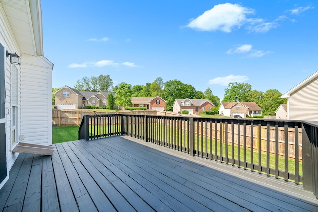 3162 Cross Ridge Dr, Clarksville, TN 37040 - wooden terrace featuring a residential view and a fenced backyard