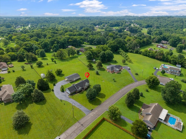 305 Davis Green Ln, Spring Hill, TN 37174 - aerial view of a heavily wooded area