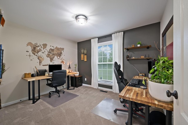 305 Davis Green Ln, Spring Hill, TN 37174 - home office featuring carpet floors and baseboards