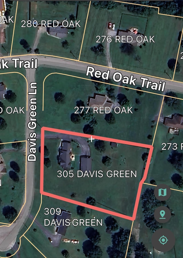 305 Davis Green Ln, Spring Hill, TN 37174 - map of property location with property boundaries highlighted