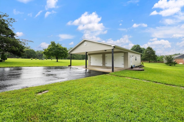 305 Davis Green Ln, Spring Hill, TN 37174 - view of yard with a garage and an outbuilding