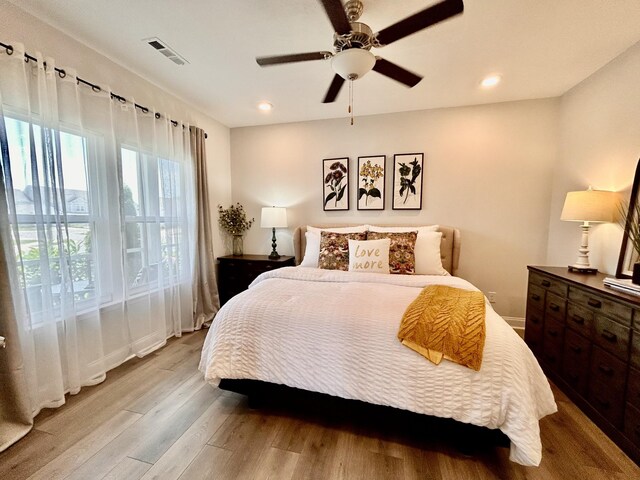 1000 June Wilde Rdg, Spring Hill, TN 37174 - bedroom featuring wood finished floors, recessed lighting, and a ceiling fan