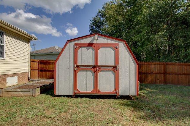 421 Woodale Dr, Clarksville, TN 37042 - view of shed with a fenced backyard