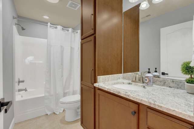 2005 Windsong Dr, Spring Hill, TN 37174 - full bathroom with tile patterned floors, vanity, and shower / tub combo