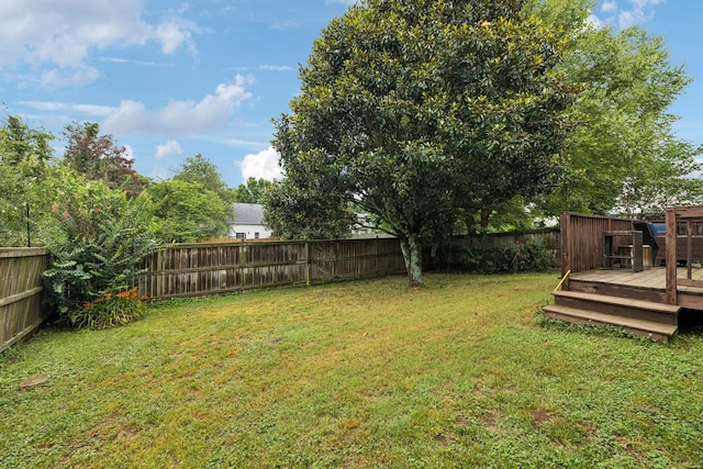3232 Dark Woods Dr, Franklin, TN 37064 - fenced backyard with a deck