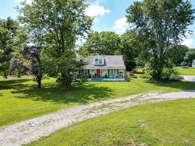 1843 Clara Mathis Rd, Spring Hill, TN 37174 - cape cod house with a porch and a front yard