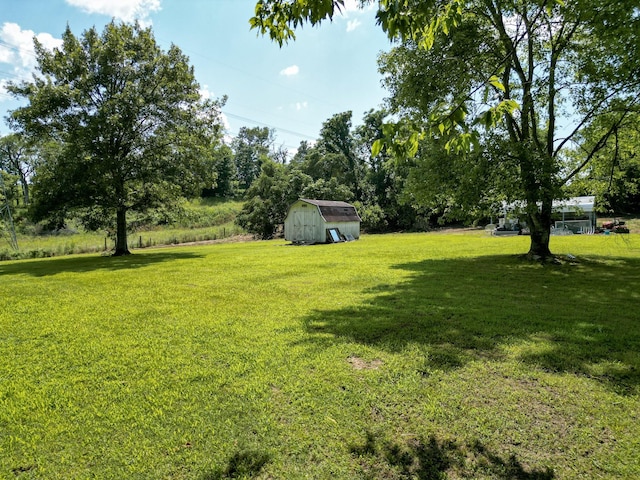 1843 Clara Mathis Rd, Spring Hill, TN 37174 - view of green lawn featuring a storage unit
