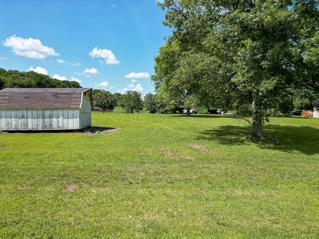 1843 Clara Mathis Rd, Spring Hill, TN 37174 - view of green lawn with a shed
