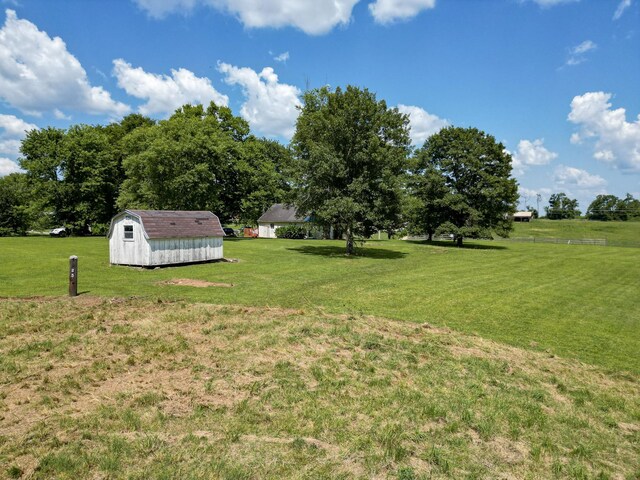 1843 Clara Mathis Rd, Spring Hill, TN 37174 - view of grassy yard featuring a storage shed