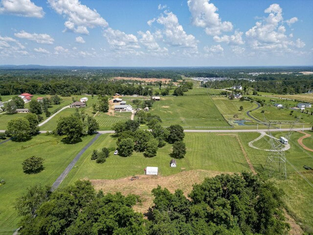 1843 Clara Mathis Rd, Spring Hill, TN 37174 - aerial view of property's location with rural landscape